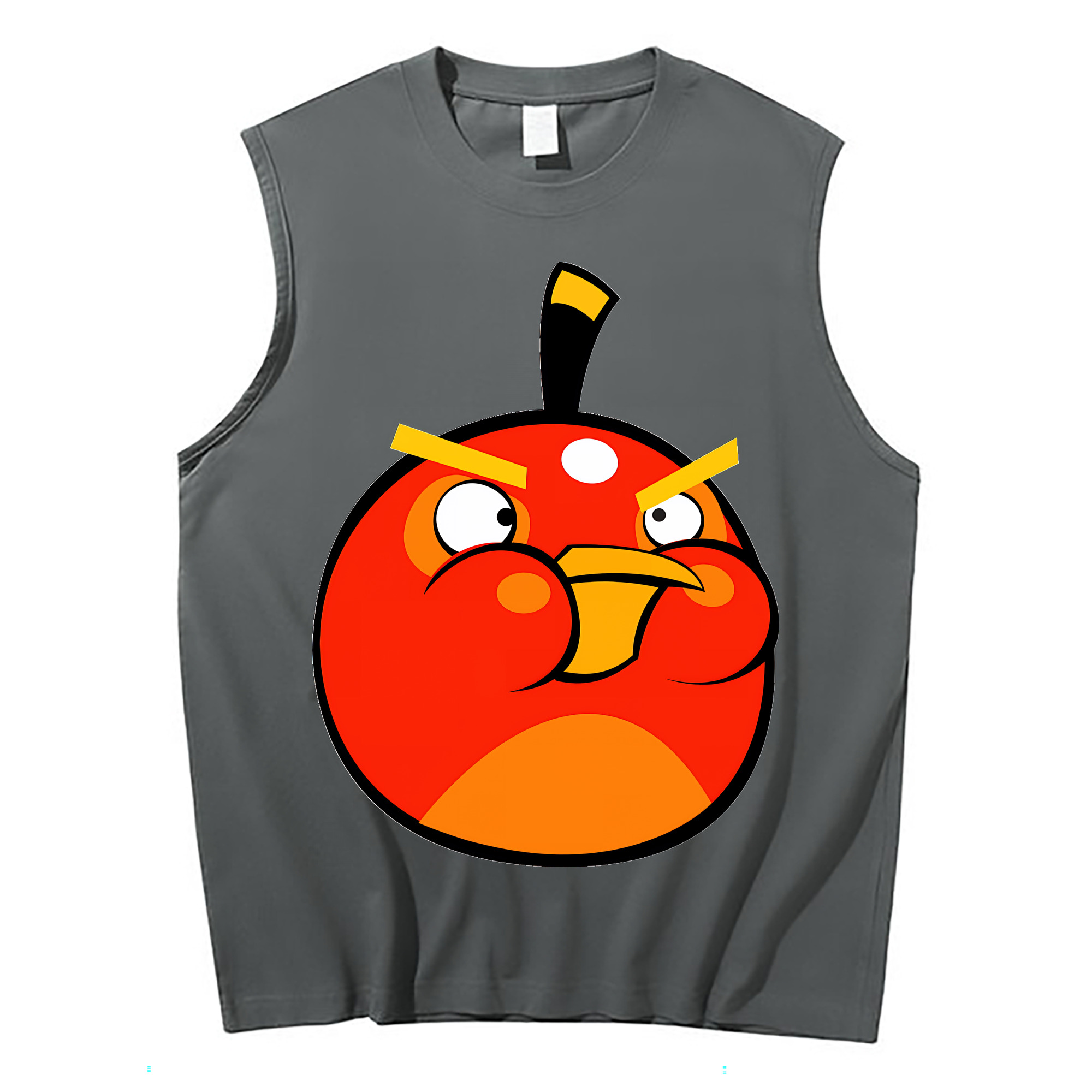 （画像用） Angry Birds アングリーバード コットン100％タンクトップ（フロントプリント）